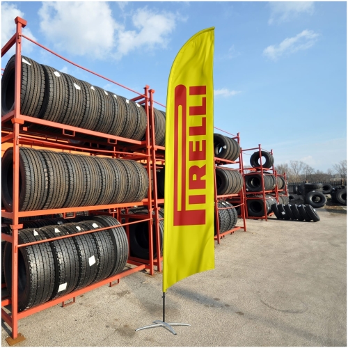 Tire Shop Flag Pirelli