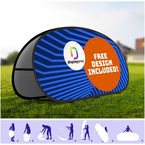 Circle Pop Up A Frame Banner (outdoor Display)