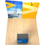 Aero Motion 10×10 Waveline Trade Show Booth Tension Fabric Display Kit