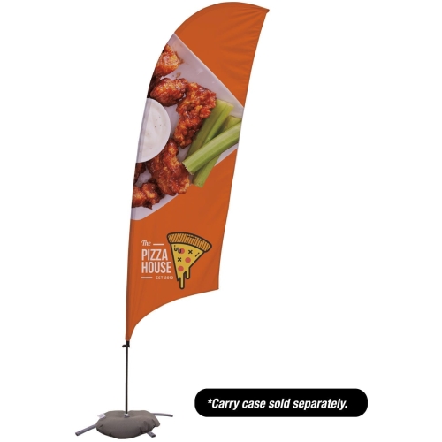 10.5′ Value Razor Sail Sign – 1-sided With Cross Base