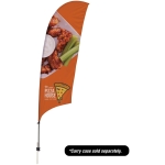 10.5′ Value Razor Sail Sign – 1-sided With Ground Spike