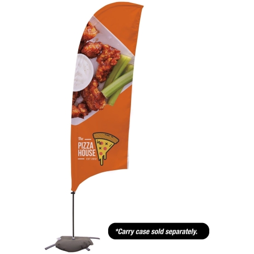 10.5′ Value Razor Sail Sign – 2-sided With Cross Base