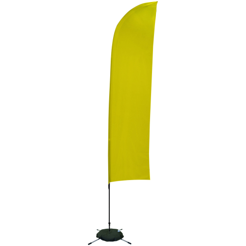 13′ Solid-color Blade Sail Sign, 1-sided, Scissor Base