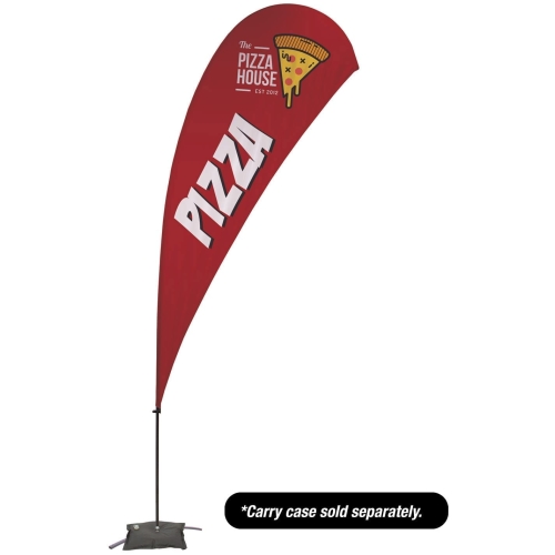 13′ Value Teardrop Sail Sign – 1-sided With Cross Base