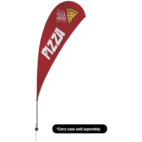13′ Value Teardrop Sail Sign – 1-sided With Ground Spike