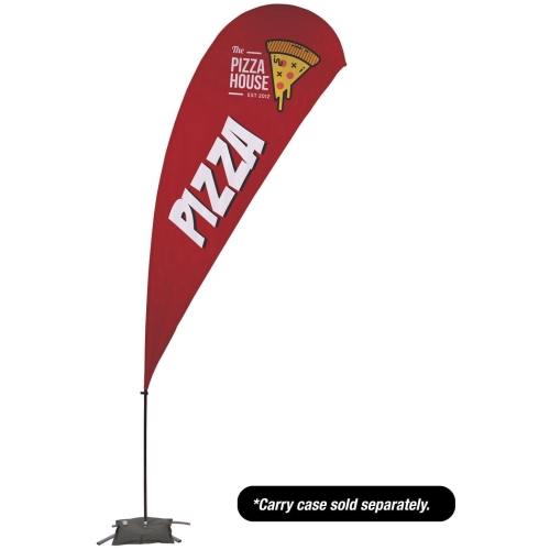 13′ Value Teardrop Sail Sign – 2-sided With Cross Base