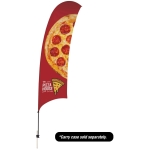 15′ Value Razor Sail Sign – 1-sided With Ground Spike
