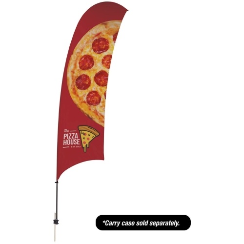 15′ Value Razor Sail Sign – 2-sided With Ground Spike