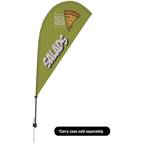 6.5′ Value Teardrop Sail Sign – 1-sided With Ground Spike