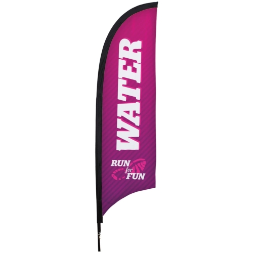 7′ Premium Razor Sail Sign Flag, 1-sided
