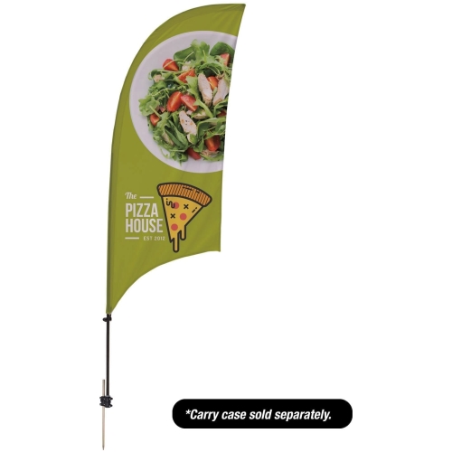 7.5′ Value Razor Sail Sign – 1-sided With Ground Spike