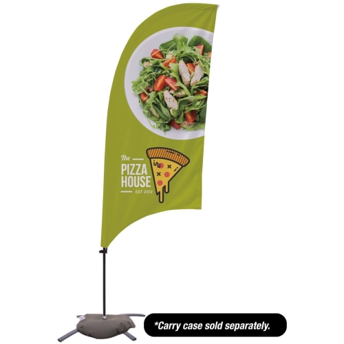 7.5′ Value Razor Sail Sign – 2-sided With Cross Base
