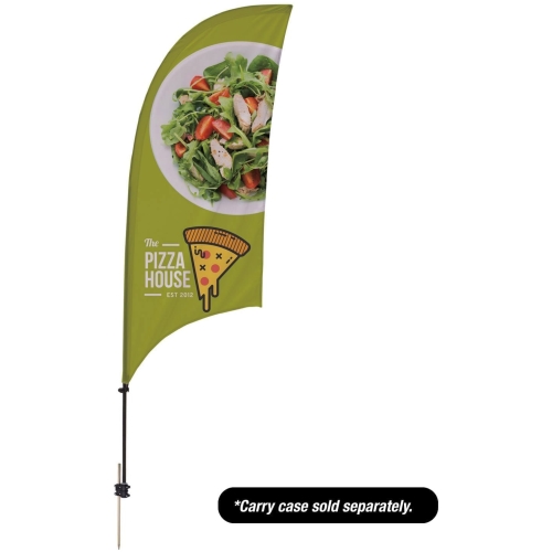 7.5′ Value Razor Sail Sign – 2-sided With Ground Spike