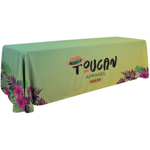 8′ Economy Table Throw (dye Sublimation, Full Bleed)