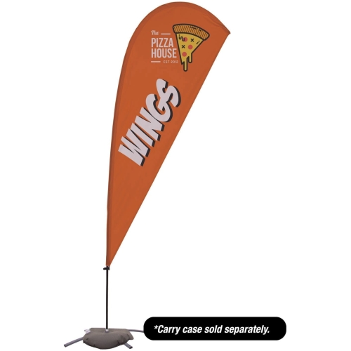 9.5′ Value Teardrop Sail Sign – 1-sided With Cross Base