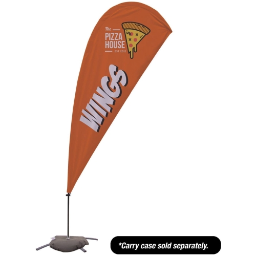 9.5′ Value Teardrop Sail Sign- 2-sided With Cross Base
