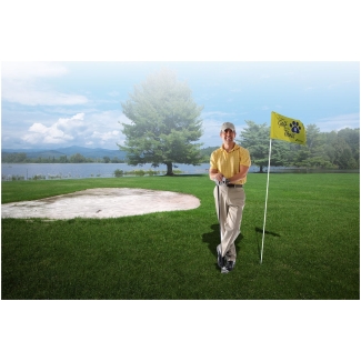 Golf Flag With Canvas Heading (single-sided)