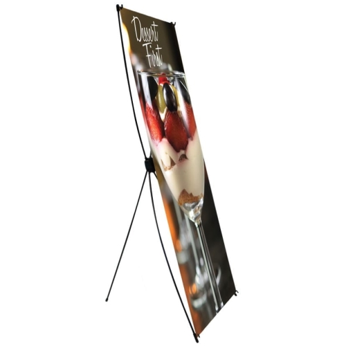 Econom-x Banner Stand — Small, 24″w X 62″h Scrim Graphic Package (stand & Graphic)