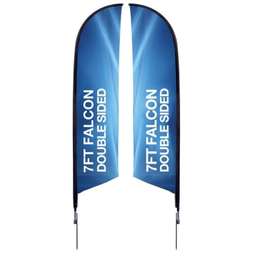 Falcon Stand — Xsmall 7ft. Spike Base, Double-sided Graphic Package (stand & Graphic)