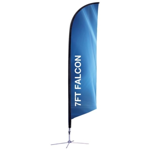 Falcon Stand — Xsmall 7ft. X-base, Single-sided Graphic Package (stand & Graphic)