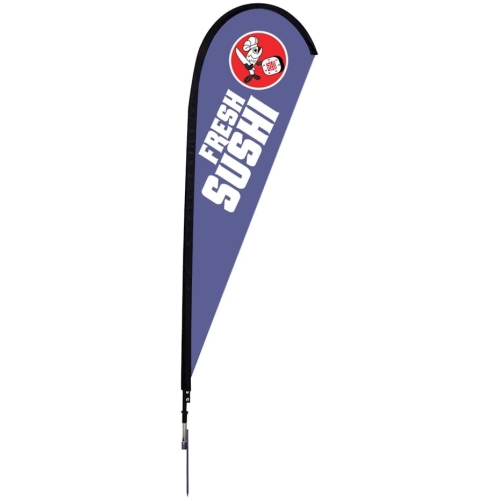 Sunbird Stand —  Medium 9 Ft. Spike Base, Single-sided Graphic Package (stand & Graphic)