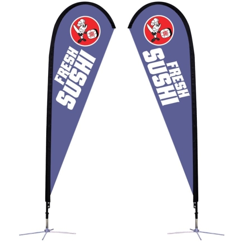 Sunbird Stand —  Medium 9 Ft. X-base, Double-sided Graphic Package (stand & Graphic)