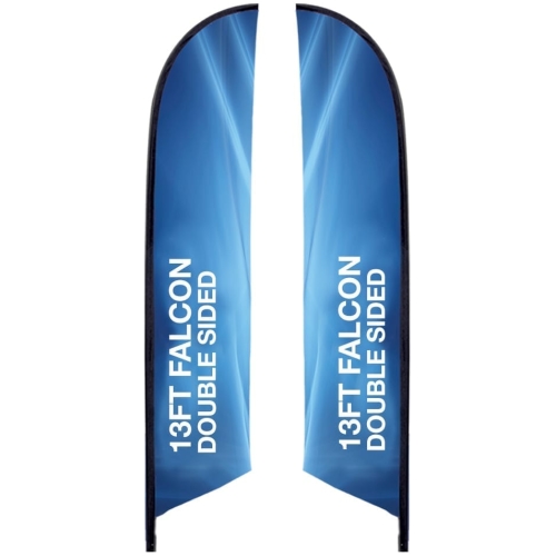 13 Ft. Falcon Banner Stand, Double-sided — Graphic Only