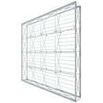 Lumière Light Wall® 10ft X 10ft  — Frame Only  (w/ladder Lights, Transformer, And 2 Horizontal Channel Bars)